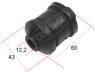 Control Arm-/Trailing Arm Bush - 21652924 CORTECO