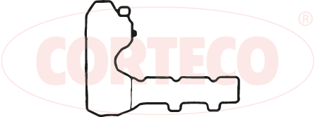 Gasket, cylinder head cover - 49114948 CORTECO