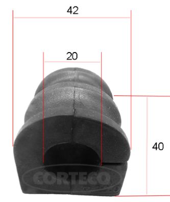 Supporto, Stabilizzatore - 49371657 CORTECO