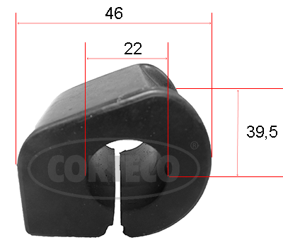 Lagerung, Stabilisator - 49371815 CORTECO