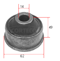 Control Arm-/Trailing Arm Bush - 80000099 CORTECO