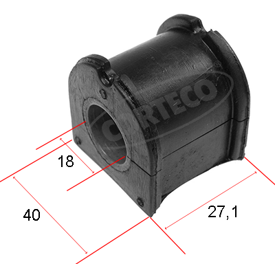 skersinio stabilizatoriaus įvorių komplektas - 80000474 CORTECO