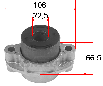 Supporto, Braccio oscillante - 80001520 CORTECO
