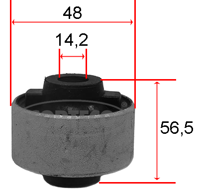 Control Arm-/Trailing Arm Bush - 80001540 CORTECO