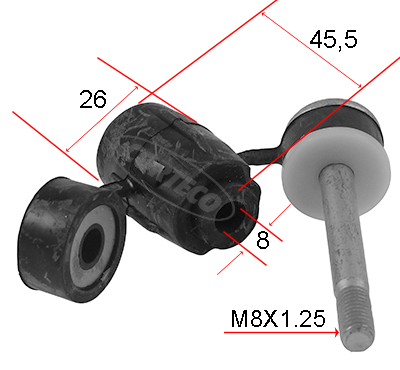 Supporto, Stabilizzatore - 80004684 CORTECO