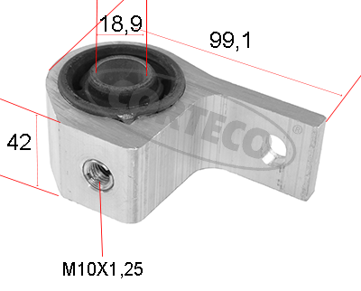 Control Arm-/Trailing Arm Bush - 80005452 CORTECO
