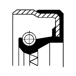 Wellendichtring, Automatikgetriebe - 01034356B CORTECO