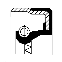 Shaft Seal, wheel hub - 01016959B CORTECO