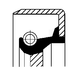 Shaft Seal, manual transmission - 12011446B CORTECO