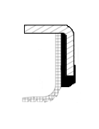 Shaft Seal, crankshaft - 19036694B CORTECO
