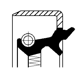 Shaft Seal, differential - 19017586B CORTECO
