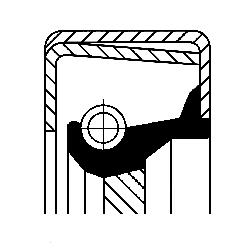 Shaft Seal, oil pump - 01020400B CORTECO