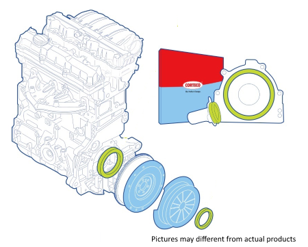 Shaft Seal Set, clutch - 19135734 CORTECO