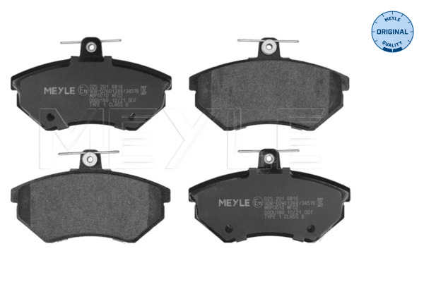 Brake Pad Set, disc brake - 025 201 6816 MEYLE