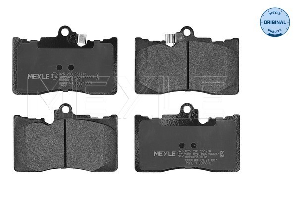 Kit pastiglie freno, Freno a disco - 025 203 2517/W MEYLE