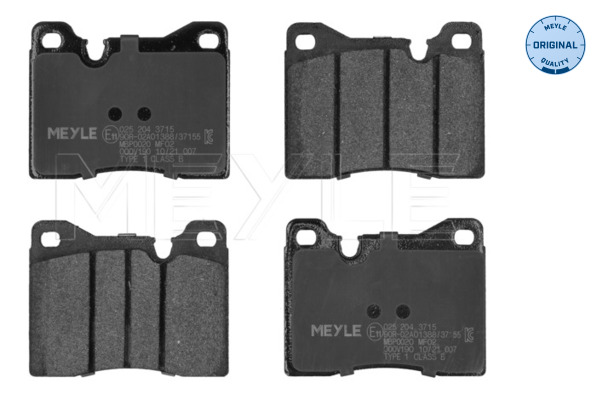 Brake Pad Set, disc brake - 025 204 3715 MEYLE