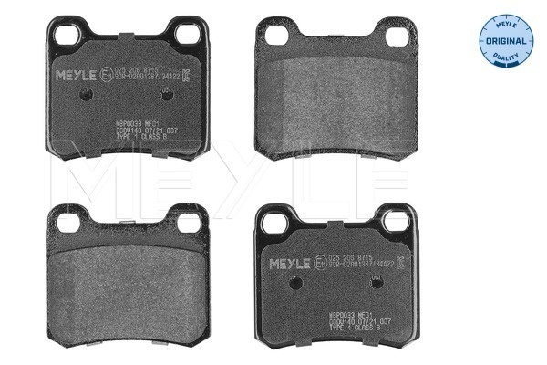 Brake Pad Set, disc brake - 025 206 8715 MEYLE