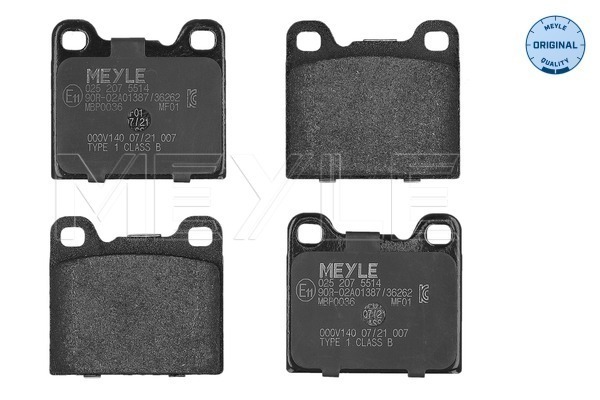 Brake Pad Set, disc brake - 025 207 5514 MEYLE