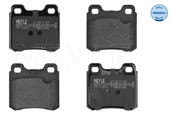 Brake Pad Set, disc brake - 025 211 4015 MEYLE