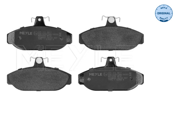 Brake Pad Set, disc brake - 025 212 6617 MEYLE