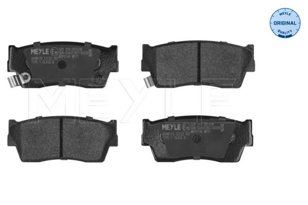 Brake Pad Set, disc brake - 025 215 0014/W MEYLE