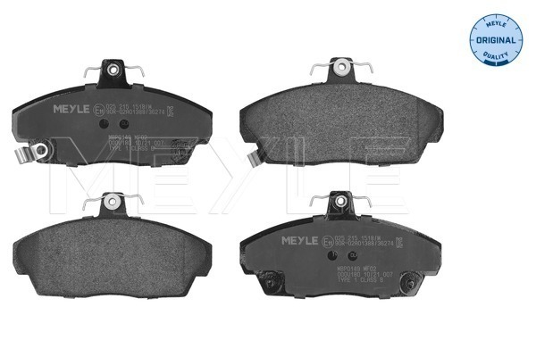 Brake Pad Set, disc brake - 025 215 1518/W MEYLE