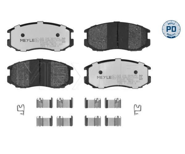 Brake Pad Set, disc brake - 025 216 5015/PD MEYLE