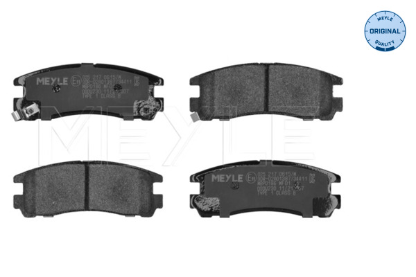 Brake Pad Set, disc brake - 025 217 0615/W MEYLE