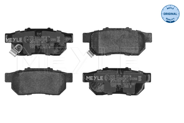 Brake Pad Set, disc brake - 025 217 3813/W MEYLE