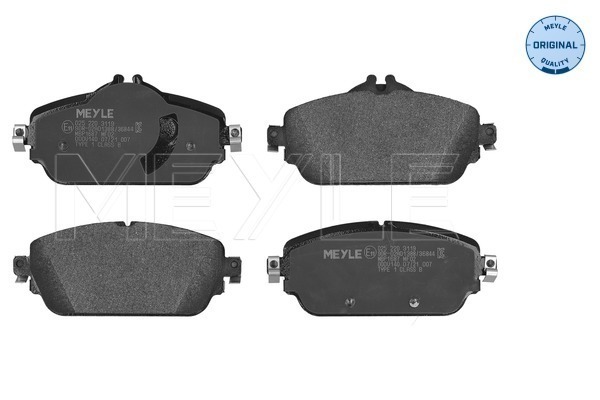 Brake Pad Set, disc brake - 025 220 3119 MEYLE