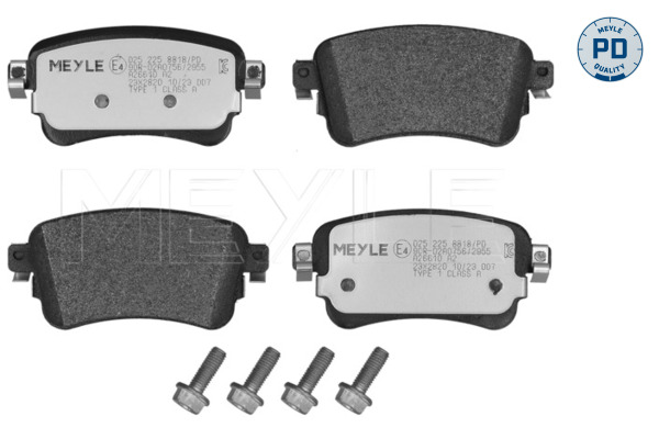 Brake Pad Set, disc brake - 025 225 8818/PD MEYLE