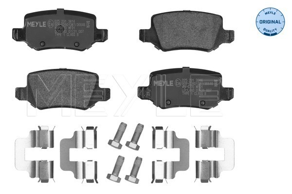 Brake Pad Set, disc brake - 025 231 3814 MEYLE
