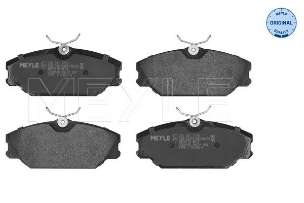 Brake Pad Set, disc brake - 025 231 7218 MEYLE