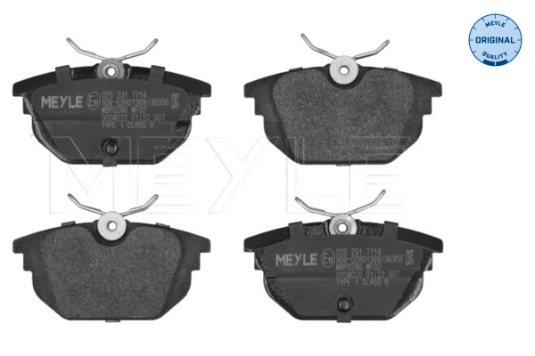 Brake Pad Set, disc brake - 025 231 7714 MEYLE