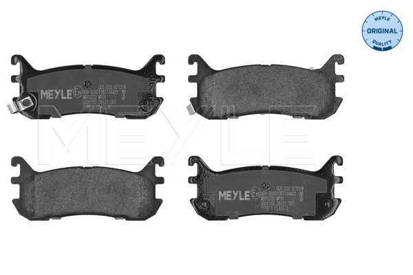 Brake Pad Set, disc brake - 025 233 8713/W MEYLE