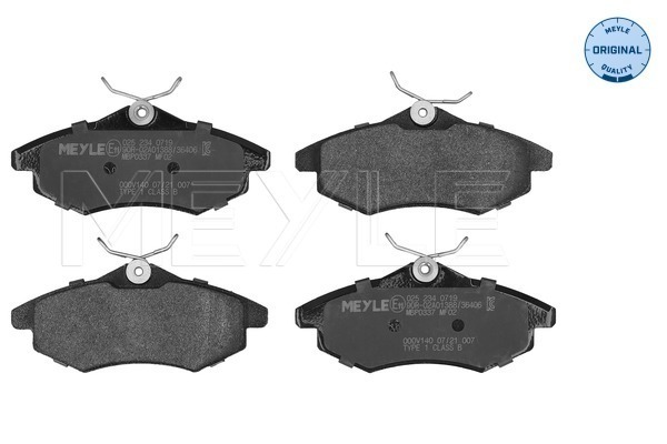 Brake Pad Set, disc brake - 025 234 0719 MEYLE