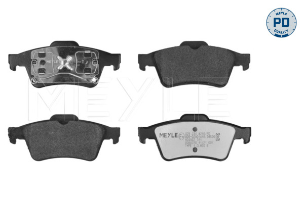 Kit pastiglie freno, Freno a disco - 025 234 8216/PD MEYLE