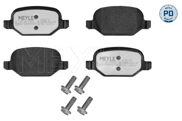 Kit pastiglie freno, Freno a disco - 025 235 1716/PD MEYLE
