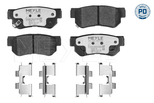 Brake Pad Set, disc brake - 025 235 4314/PD MEYLE