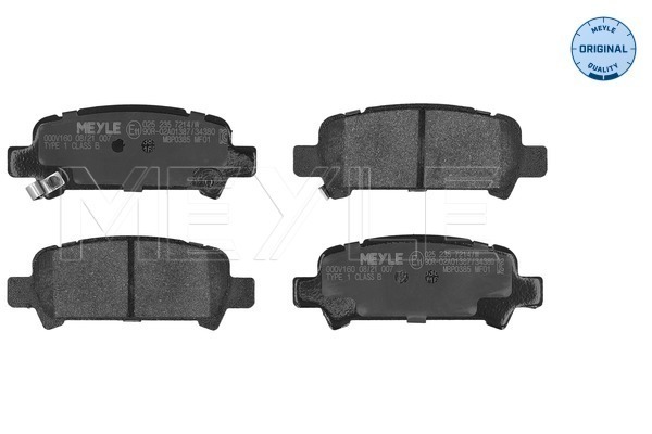 Brake Pad Set, disc brake - 025 235 7214/W MEYLE