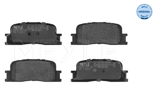 Brake Pad Set, disc brake - 025 237 0215/W MEYLE