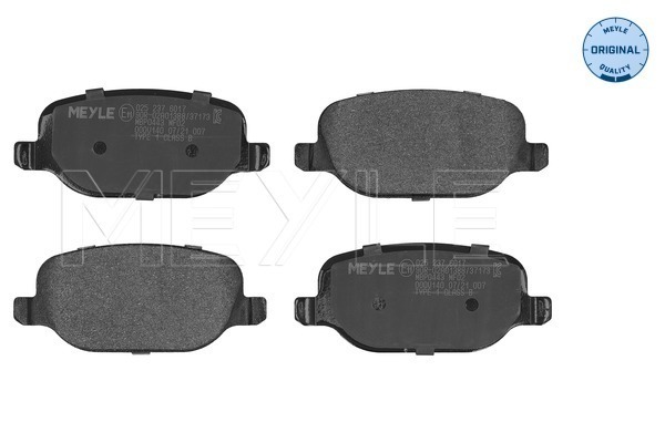 Brake Pad Set, disc brake - 025 237 6017 MEYLE