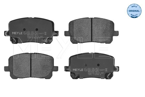 Brake Pad Set, disc brake - 025 238 3617 MEYLE