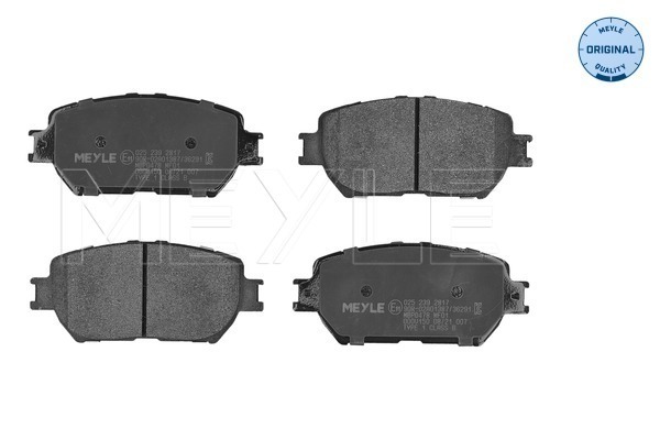 Brake Pad Set, disc brake - 025 239 2817 MEYLE