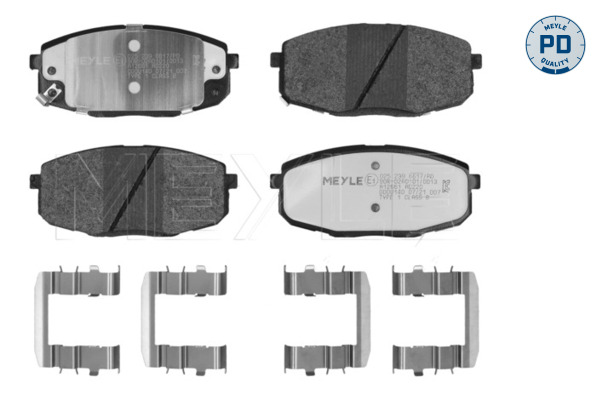 Brake Pad Set, disc brake - 025 239 6617/PD MEYLE