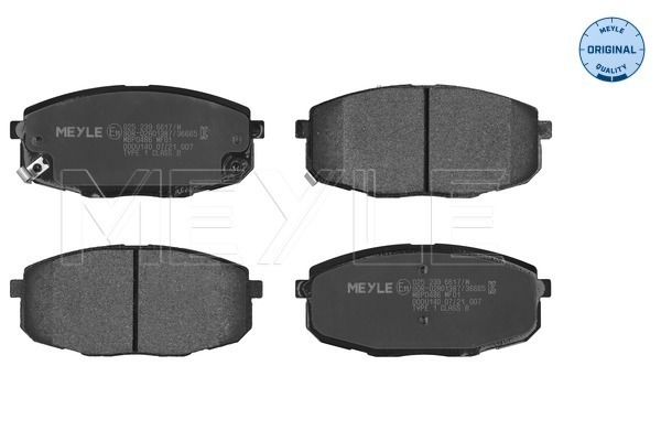Brake Pad Set, disc brake - 025 239 6617/W MEYLE