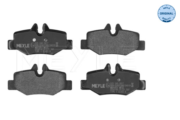 Brake Pad Set, disc brake - 025 240 0817 MEYLE