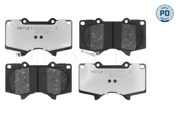 Kit pastiglie freno, Freno a disco - 025 240 2417/PD MEYLE
