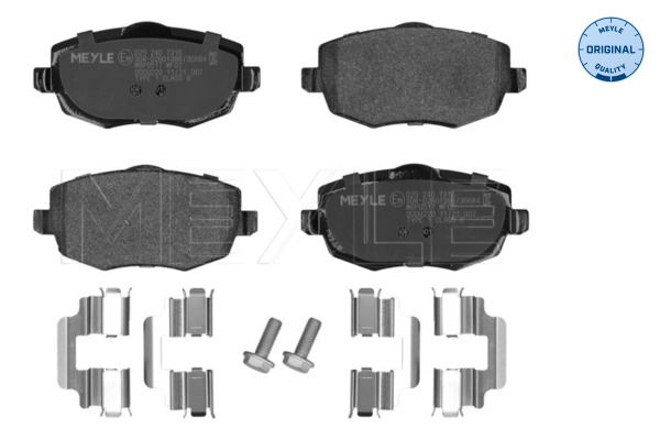 Brake Pad Set, disc brake - 025 240 7316 MEYLE
