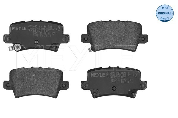 Brake Pad Set, disc brake - 025 240 8615/W MEYLE